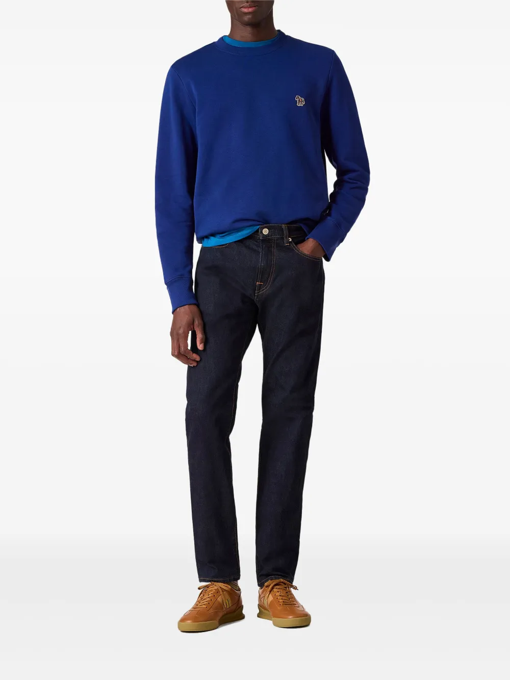 PS Paul Smith Trui met geborduurd logo - Blauw