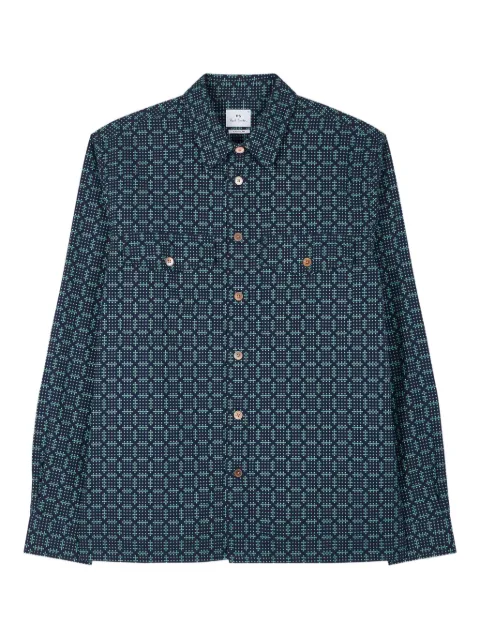 PS Paul Smith geometric-print pocket shirt