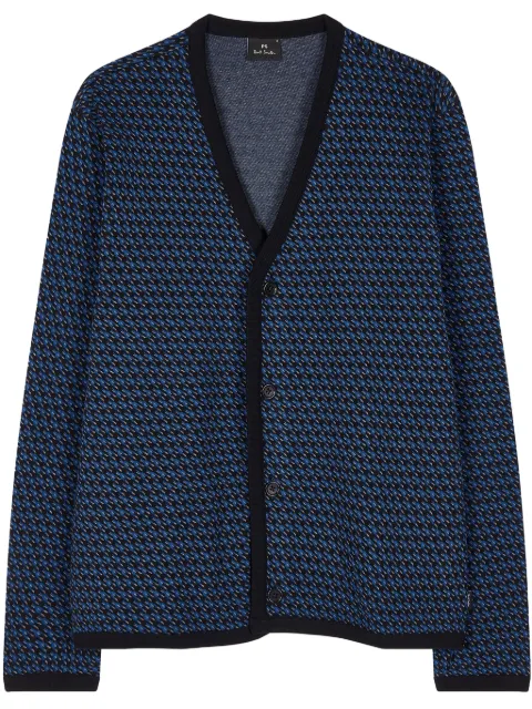 PS Paul Smith cárdigan con motivo pied de poule