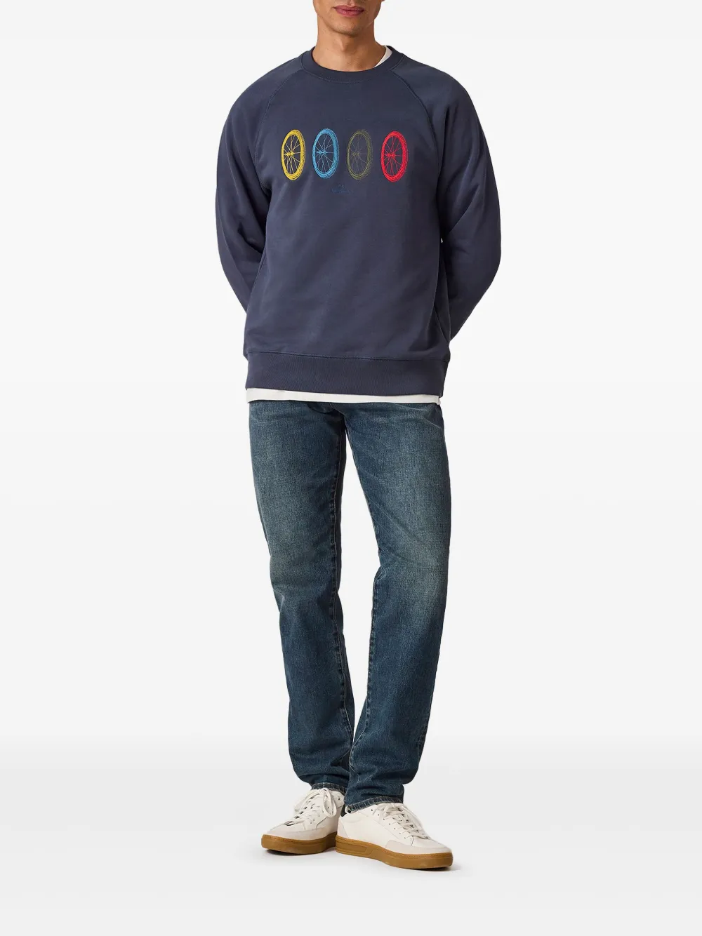 PS Paul Smith Sweater met geborduurd logo - Blauw