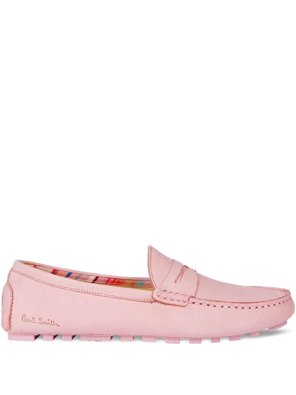 Paul Smith embossed-logo loafers Pink