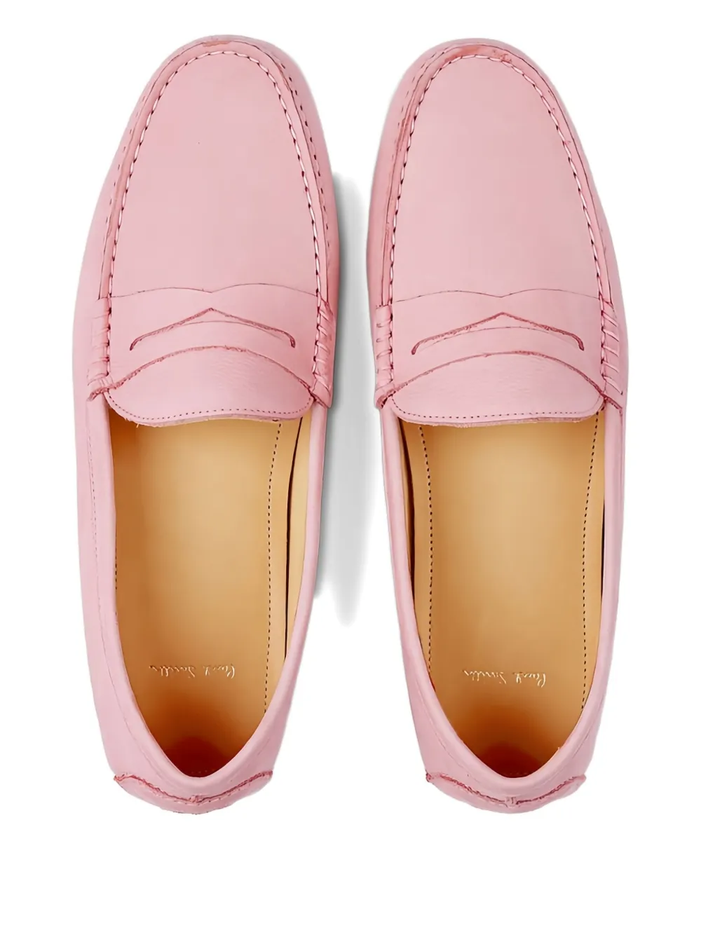 Paul Smith embossed-logo loafers Pink