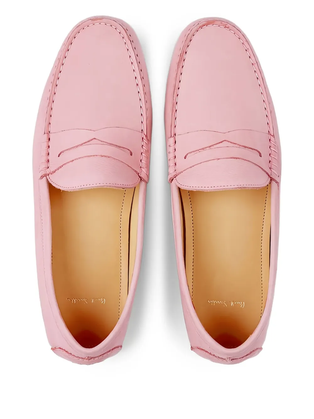 Paul Smith embossed-logo loafers Pink