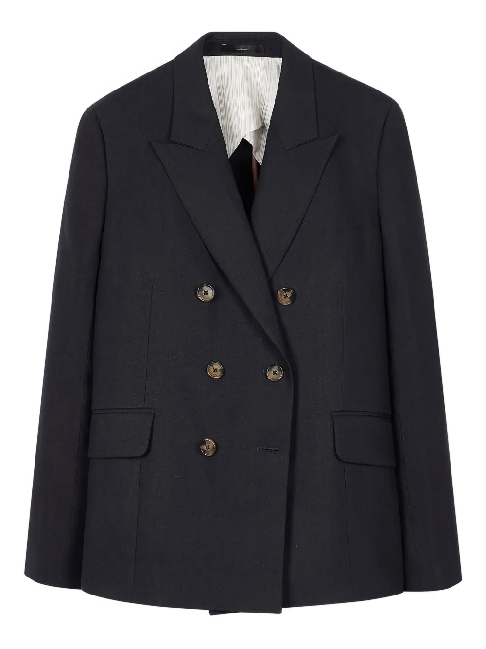 Paul Smith Double-breasted Buttoned Blazer In Gray