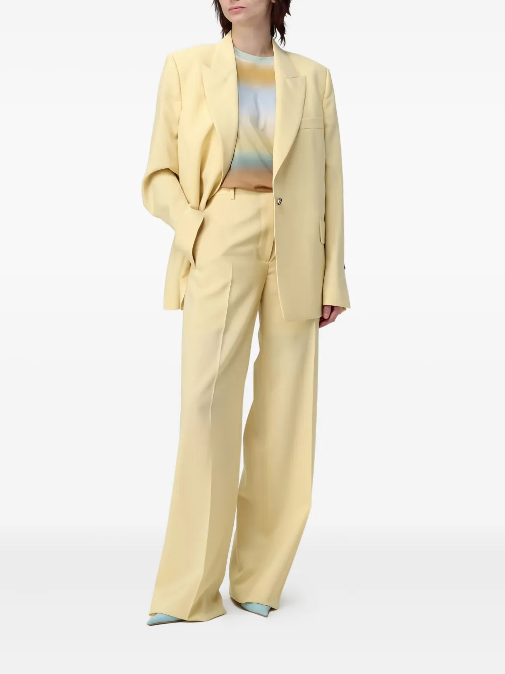 Paul Smith Single-breasted Peak-lapel Blazer In Yellow