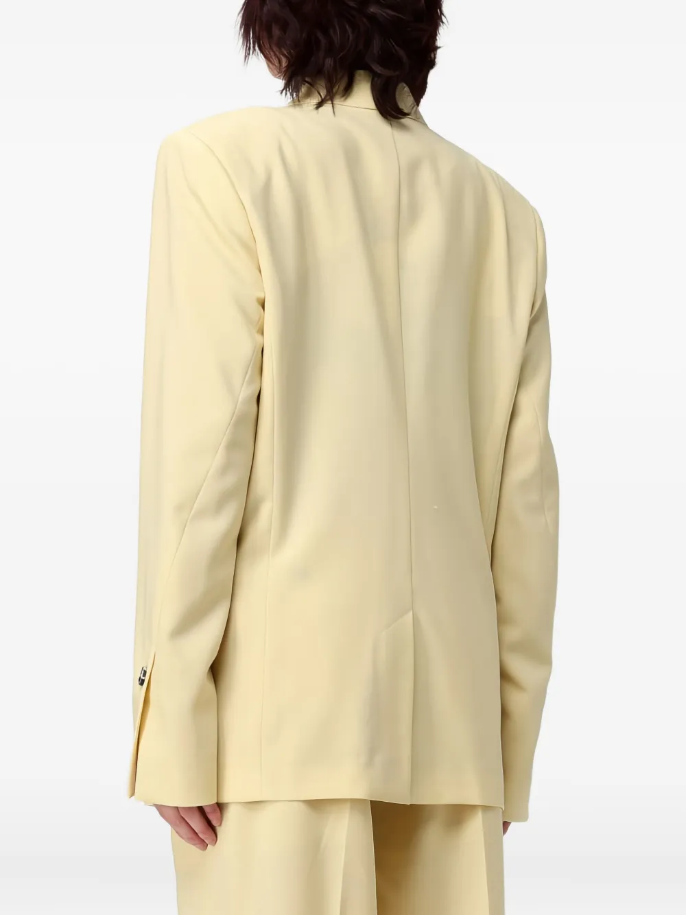 Paul Smith Single-breasted Peak-lapel Blazer In Yellow
