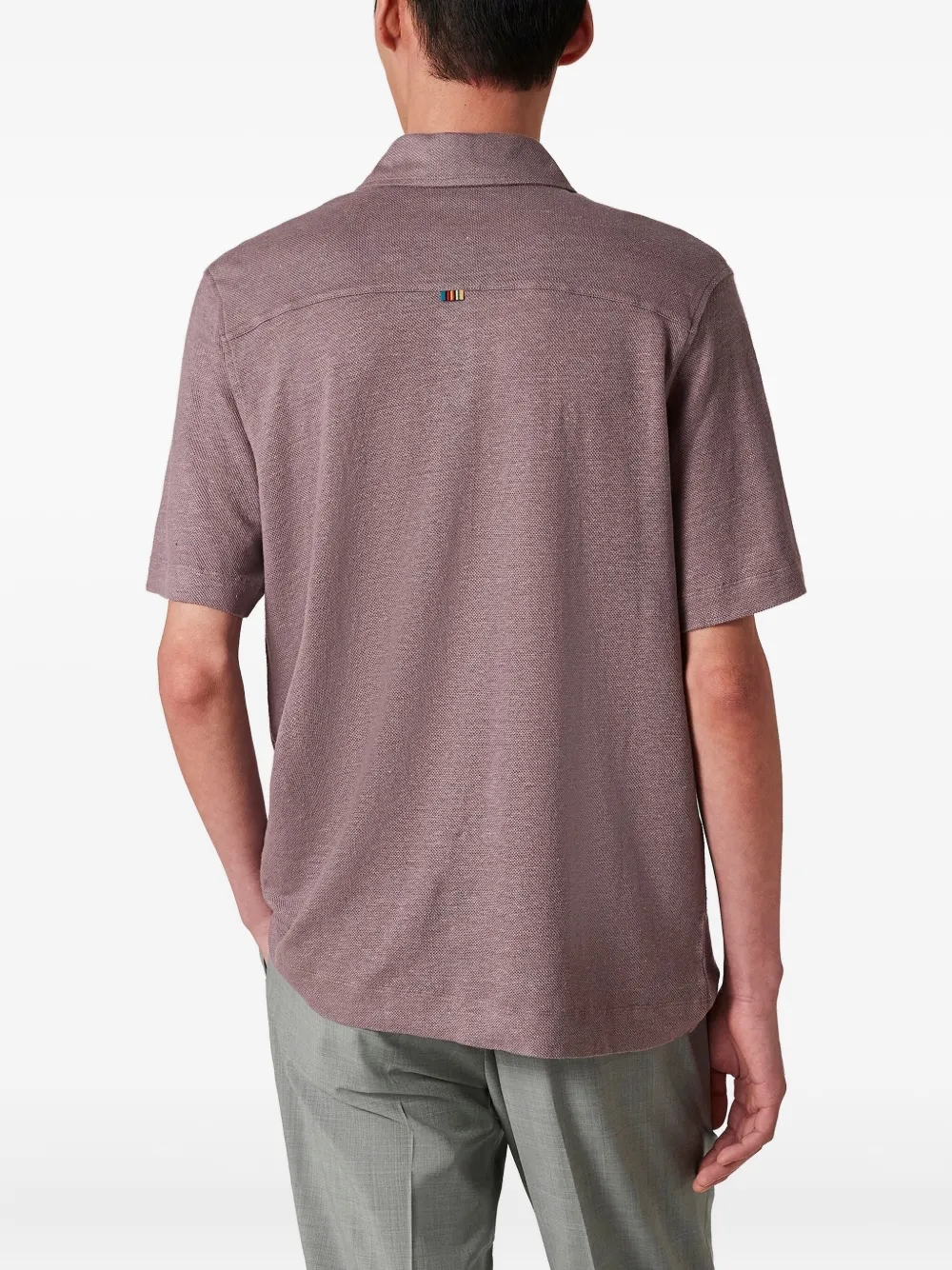 Paul Smith Linnen poloshirt Roze