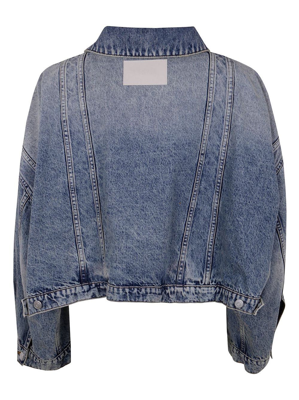 Erika Cavallini croped denim jacket - Blue