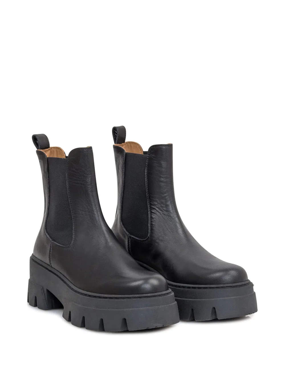 ENNEQUADRO leather Chelsea boots - Zwart