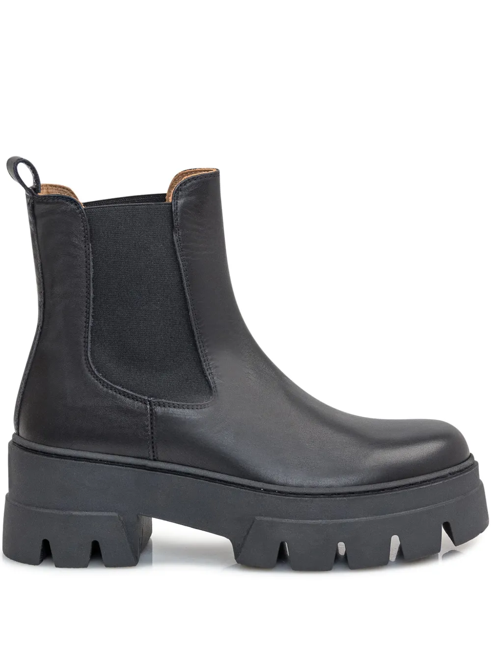 ENNEQUADRO leather Chelsea boots Black