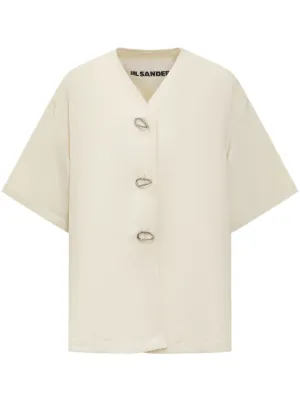 JIL SANDER ジルサンダー ブルゾン(その他) 白 4104824L0123 JIL SANDER(ジル・サンダー)ジャケット・ブルゾン - FARFETCH