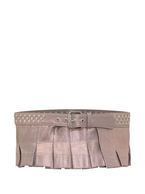 Collina Strada pleated star-embellished belt 