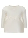 Elisabetta Franchi La Mia Bambina taffeta dress - Neutrals