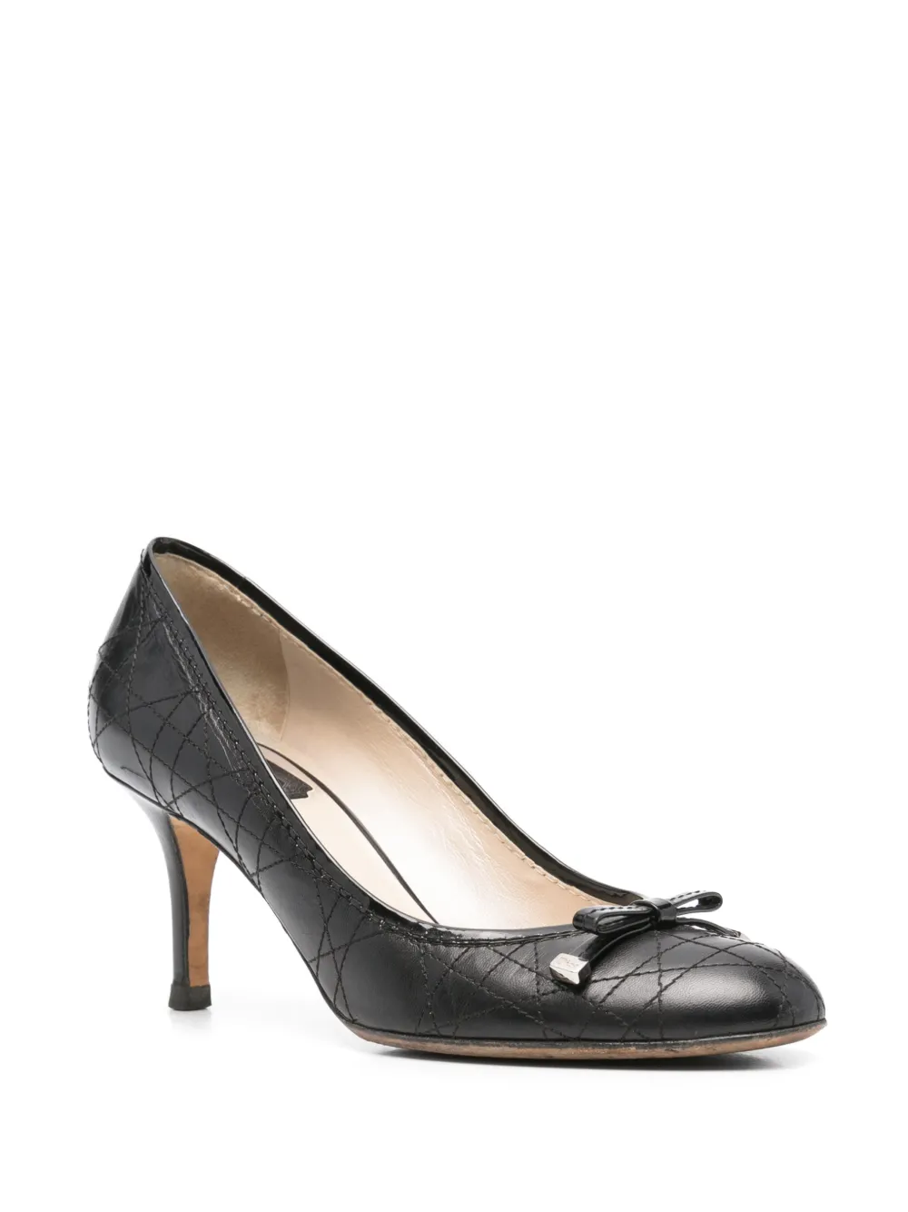 Christian Dior Pre-Owned 2010s 75mm leather pumps - Zwart