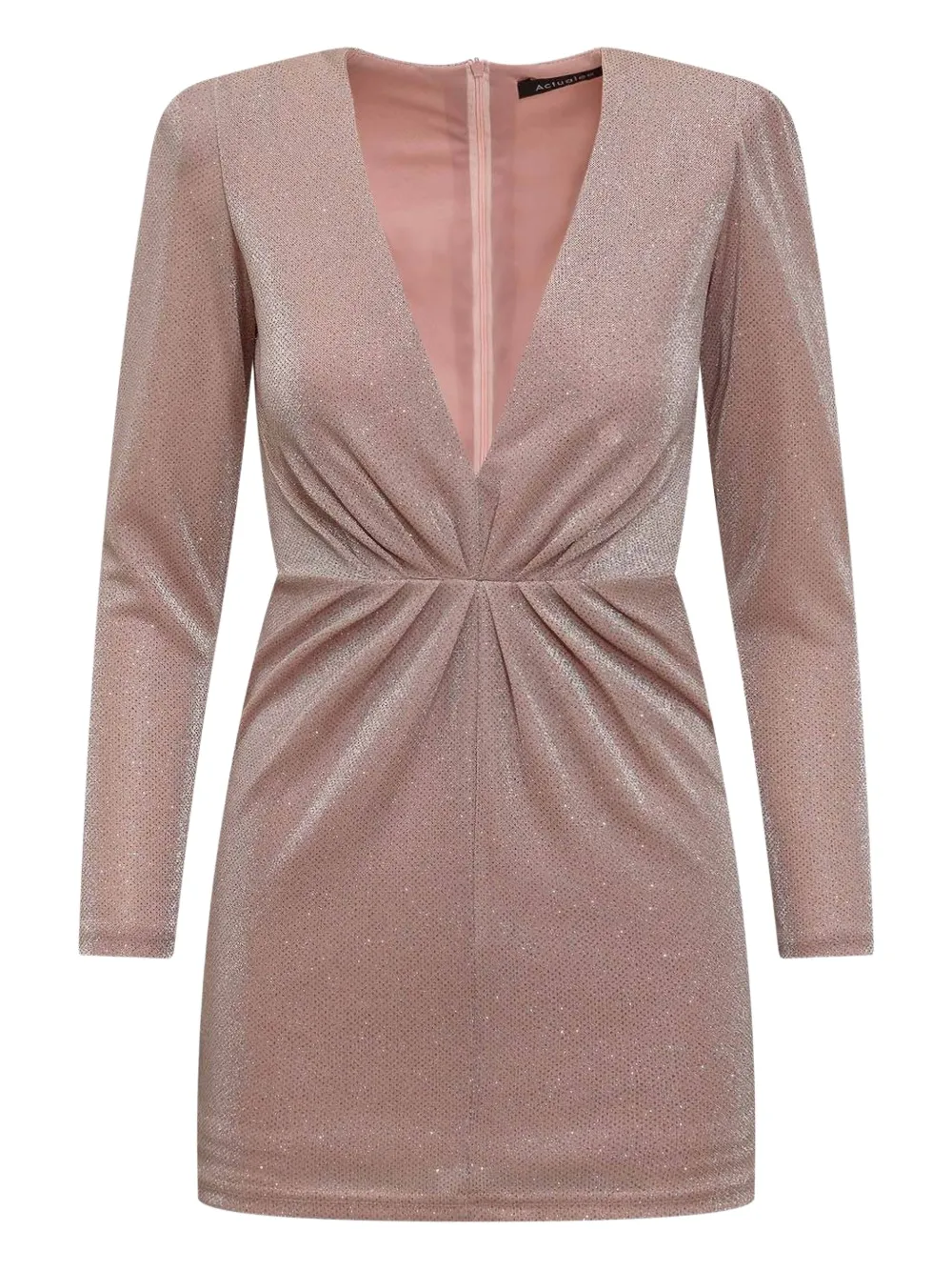 ACTUALEE Lurex mini-jurk Roze