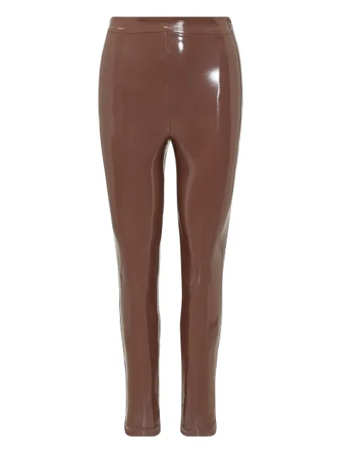 ACTUALEE vinyl-effect leggings