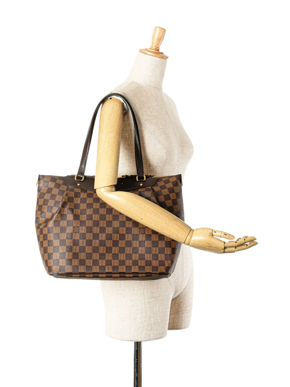 Louis Vuitton Pre-Owned 2011 Damier Ebene Westminster GM schoudertas - Bruin