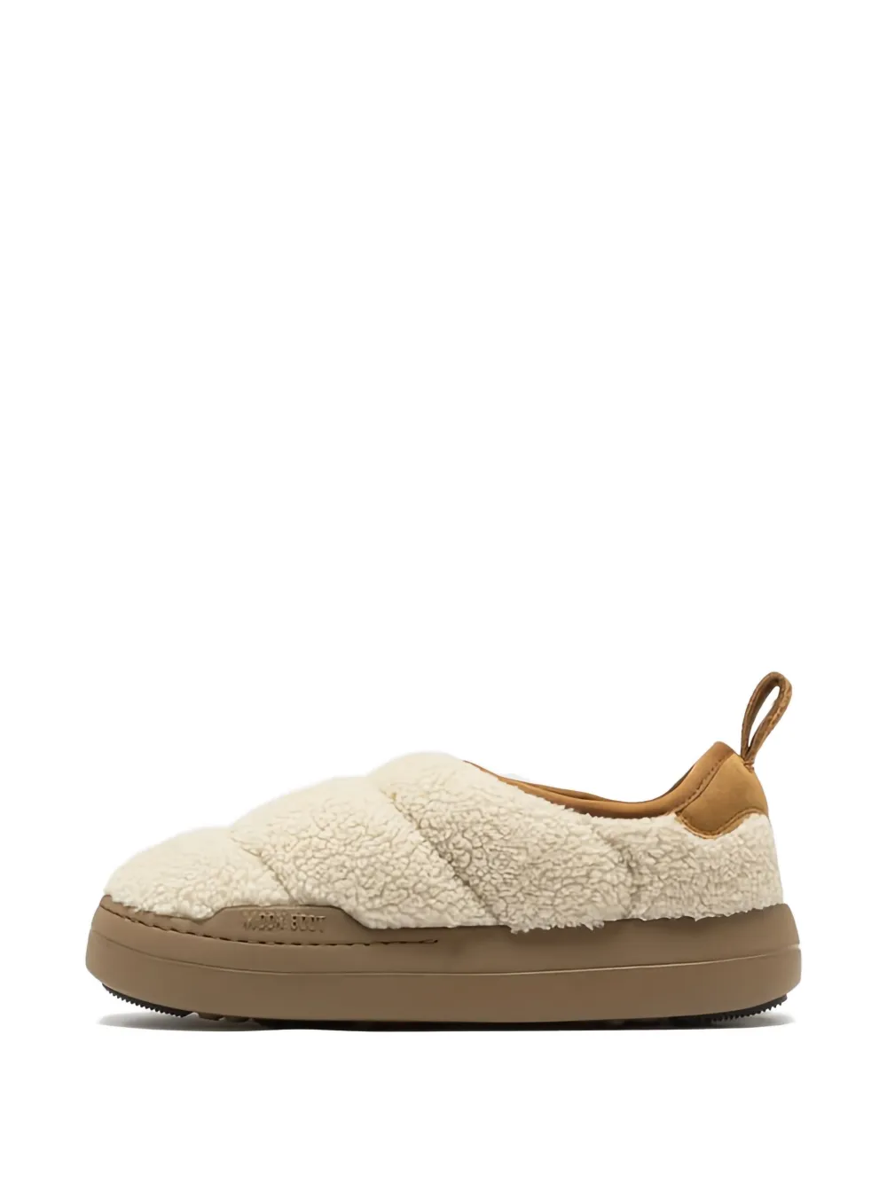 Moon Boot Park Puffer lammy sneakers Beige