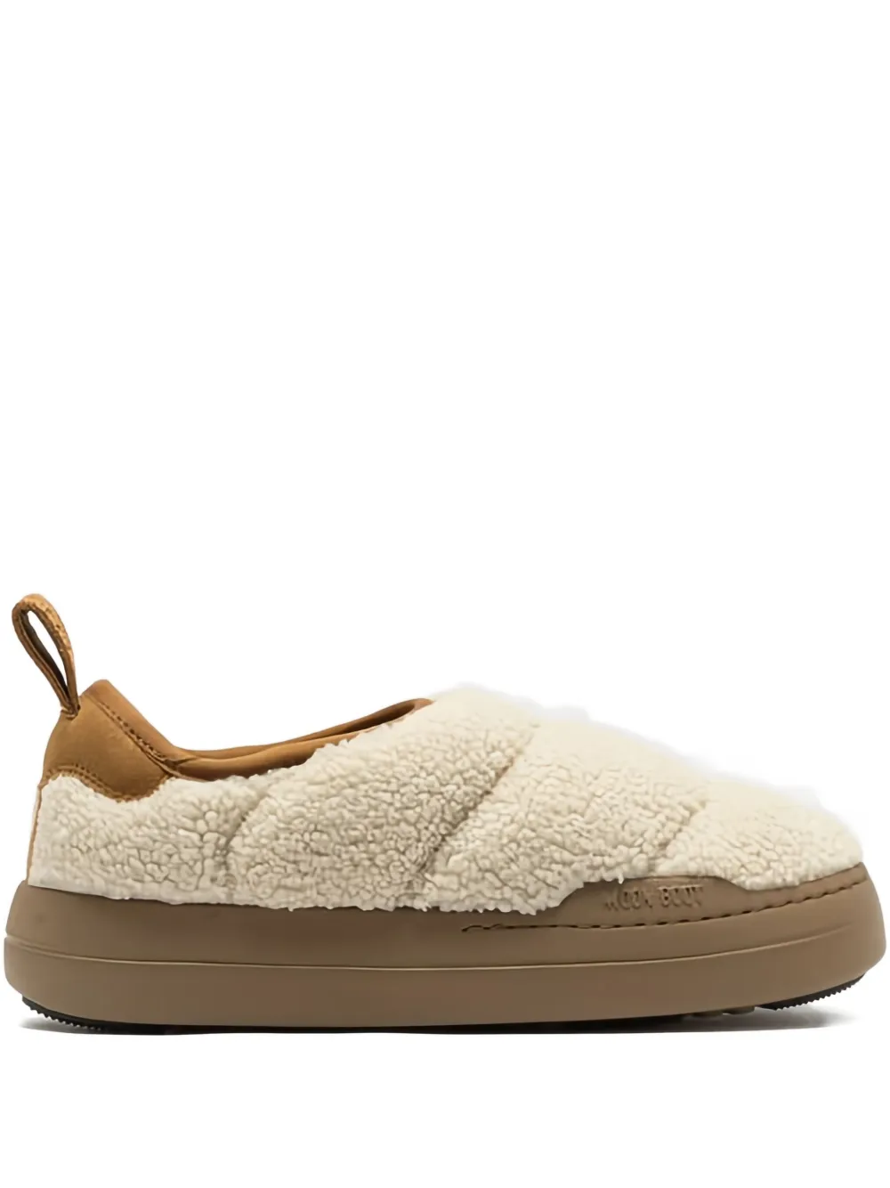 Moon Boot Park Puffer lammy sneakers Beige