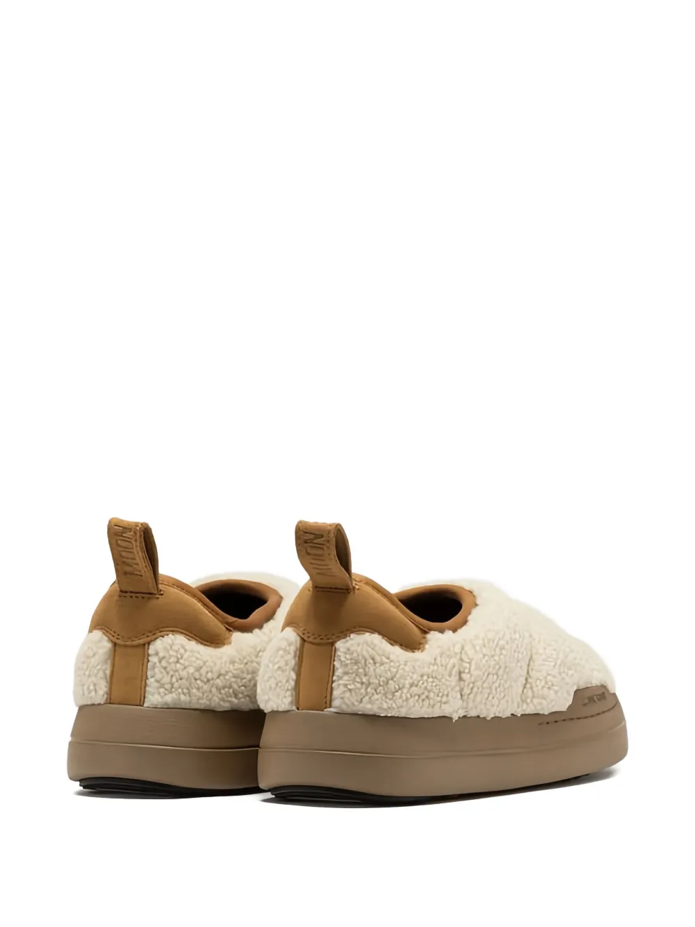 Moon Boot Park Puffer lammy sneakers Beige
