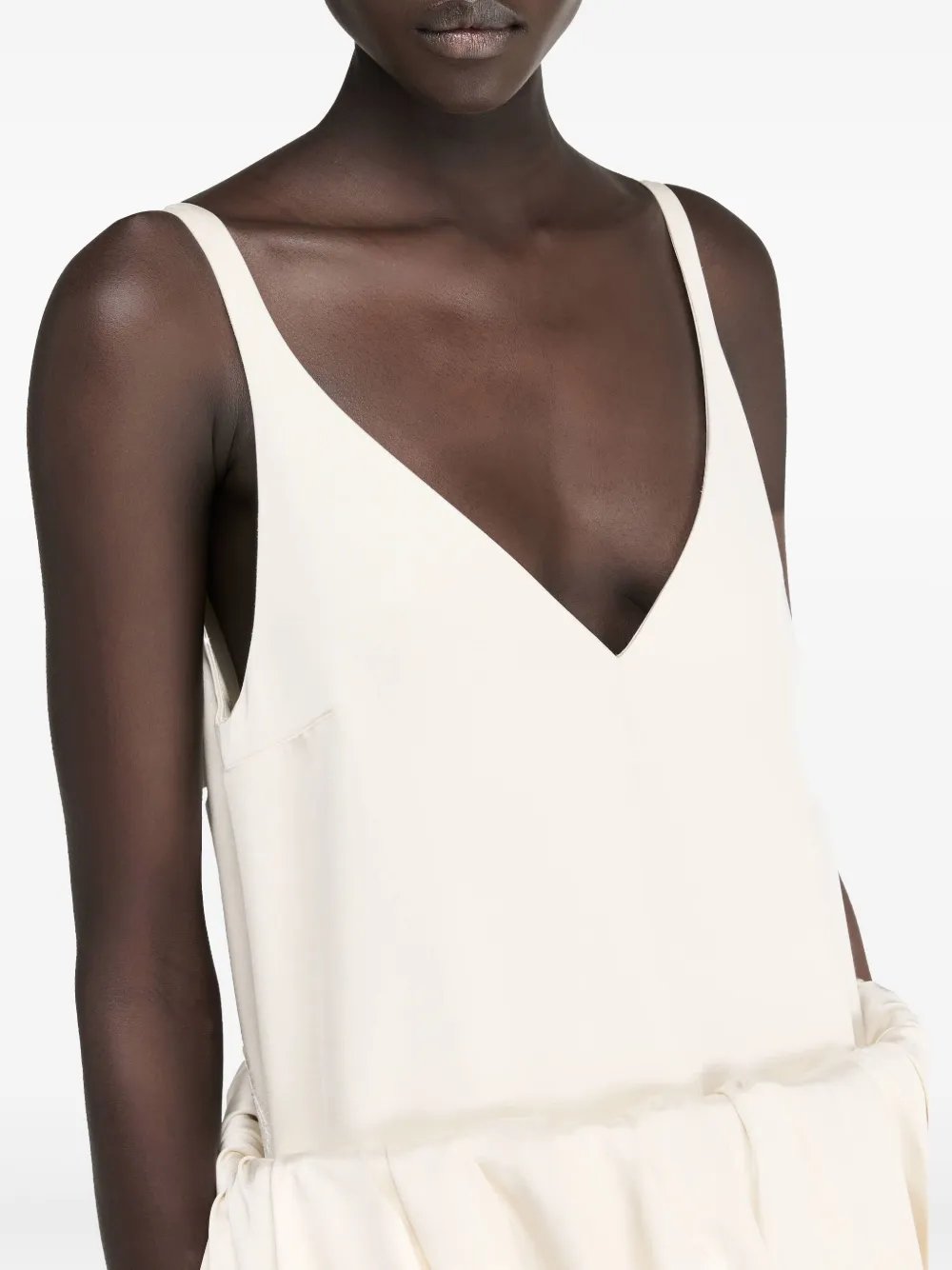 JW Anderson Jurk met opgerolde afwerking Beige