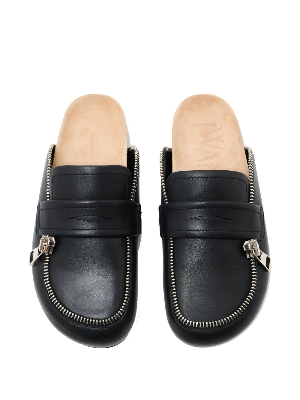 JW Anderson leather mules Black