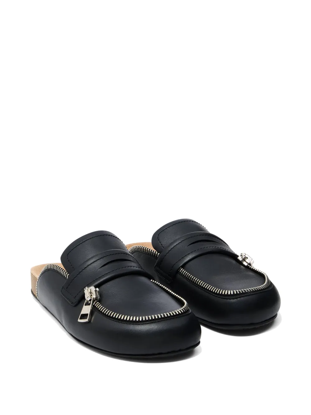 JW Anderson leather mules Black