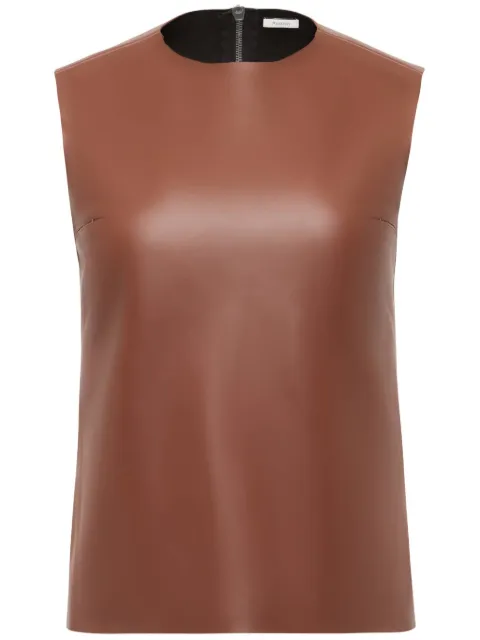 JW Anderson sleeveless leather top