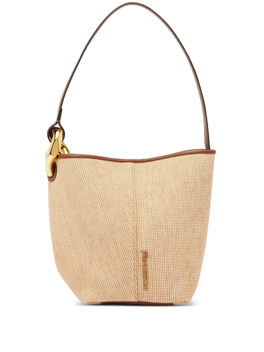 Jw Anderson Small Corner Bucket Bag In 中性色