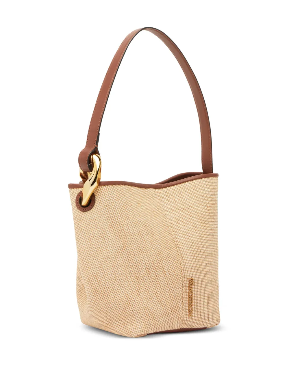 Jw Anderson Small Corner Bucket Bag In 中性色