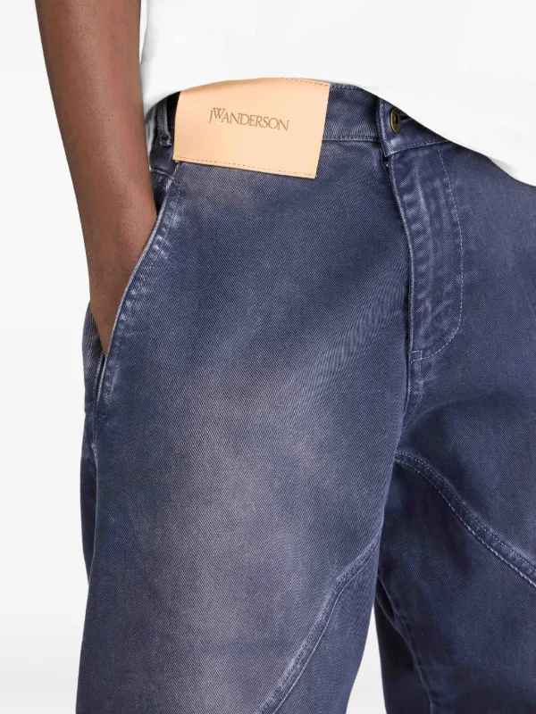 JW Anderson ツイスト ワークウェア ジーンズ | ブルー | FARFETCH JP