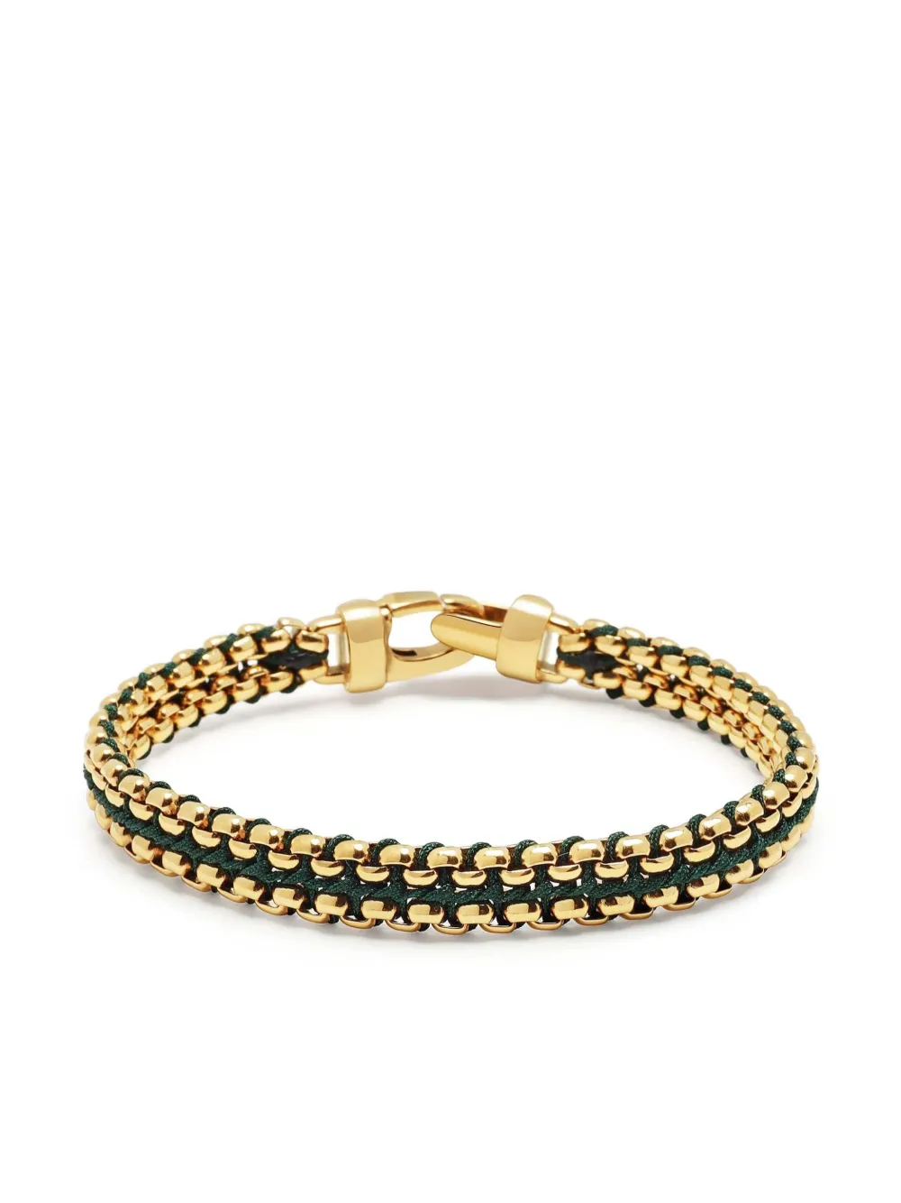 Nialaya Jewelry Woven 8mm Box Chain ブレスレット - ゴールドトーン Nialaya Jewelry Woven 8mm Box Chain ブレスレット - ゴールドトーン