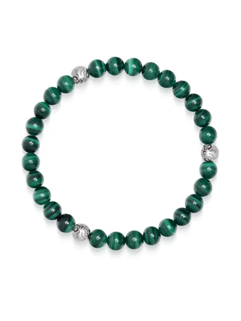 Nialaya Jewelry 6mm malachite beaded bracelet 