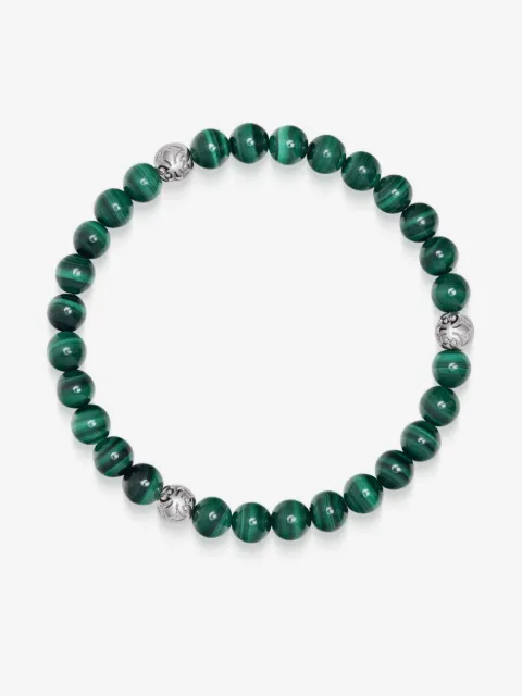 Nialaya Jewelry браслет из бусин с малахитом