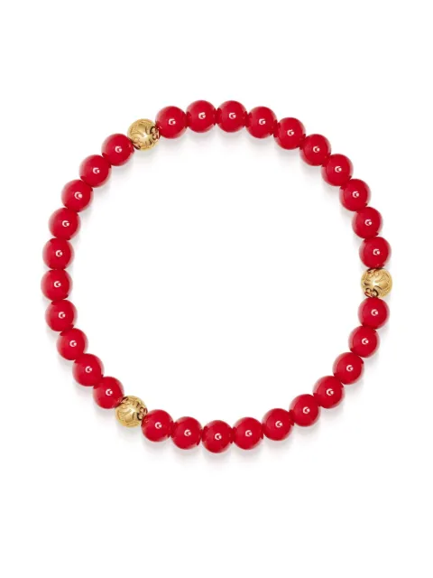 Nialaya Jewelry 6mm jade beaded bracelet 