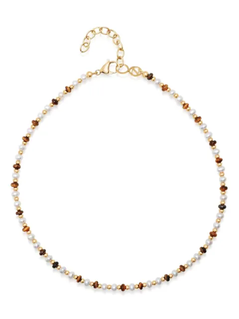 Nialaya Jewelry قلادة عنق صغيرة بخرز