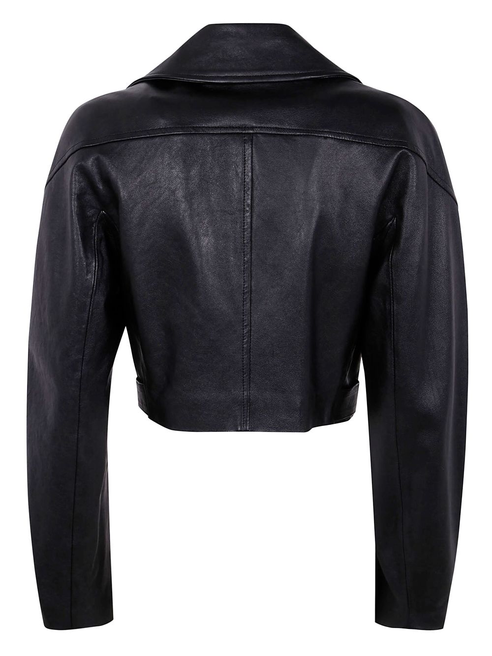 Erika Cavallini leather biker jacket - Zwart