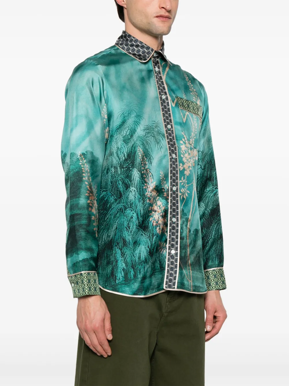 Pierre-Louis Mascia Aloe overhemd Blauw