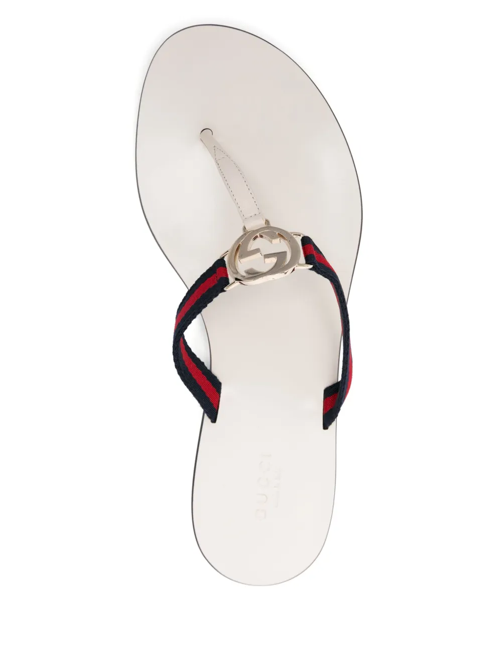 Gucci Teenslippers met GG-logo Wit