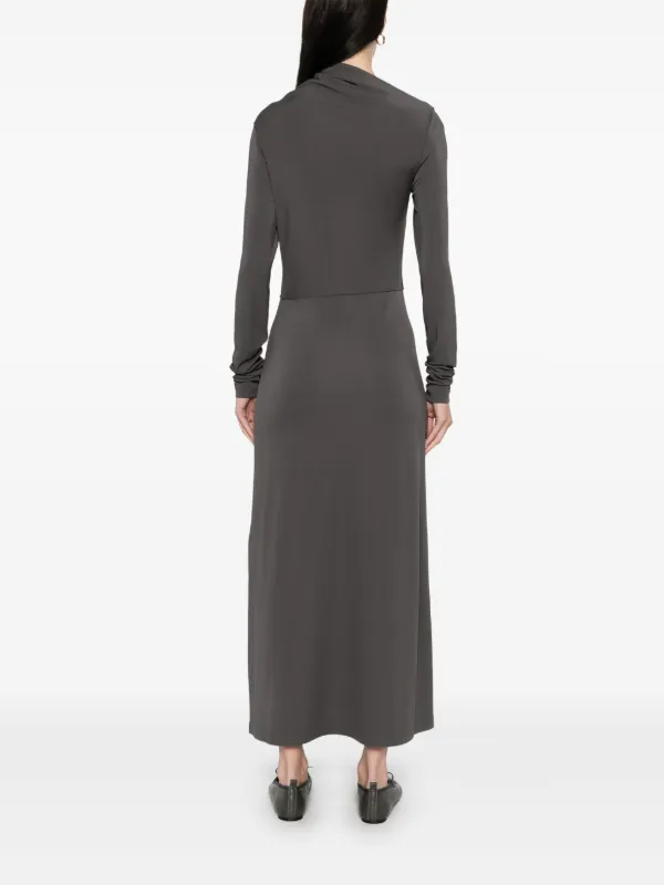 knee length dresses for ladies Slouch waist dress pearl – TOTEME main image 1