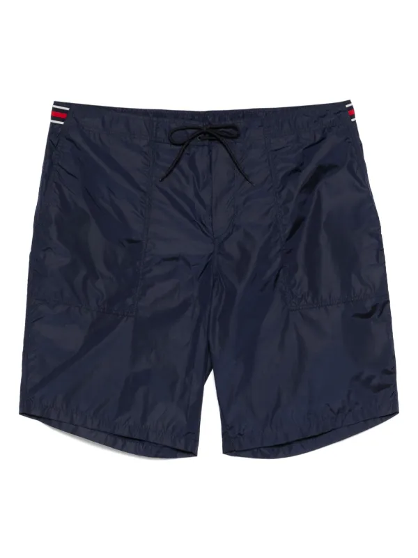 Gucci Web-detail Swim Shorts in Blue
