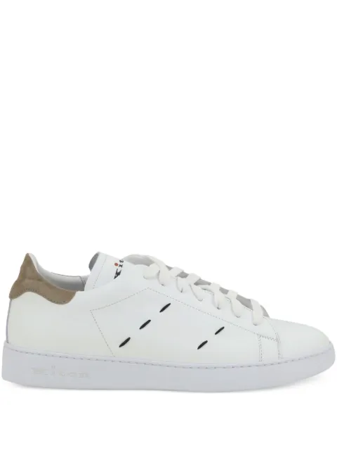 Kiton leather trainers 