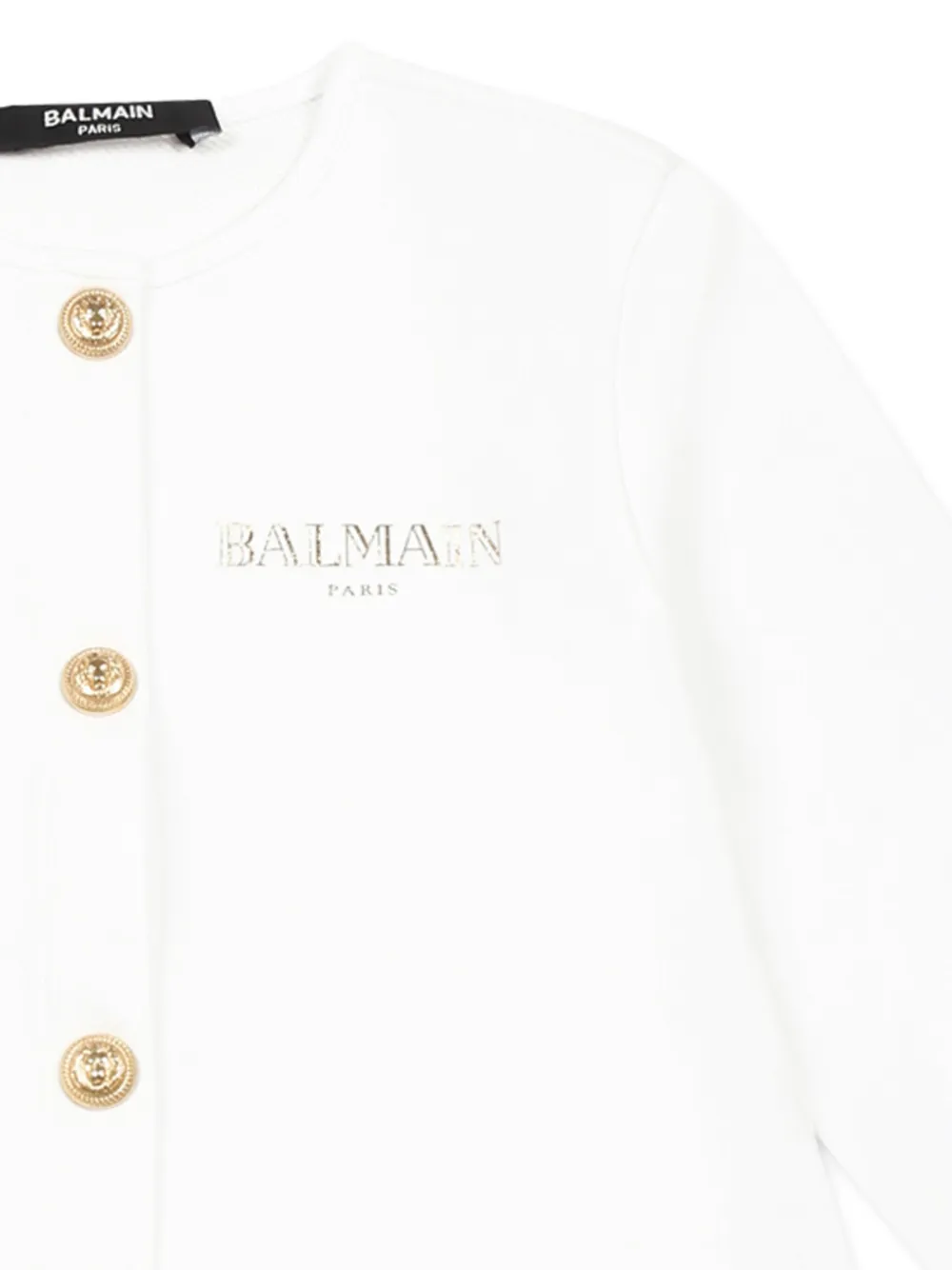 Balmain Kids Katoenen vest Wit