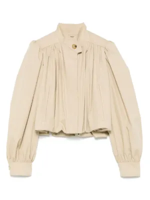 ジャケット Chloe JACKET (CH25UVE30434 223) 関税負担なし☆Chloe ヘンプブレンド ブレザージャケット (Chloe