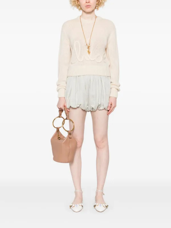 Chloé logo-embellished Sweater | Neutrals | FARFETCH