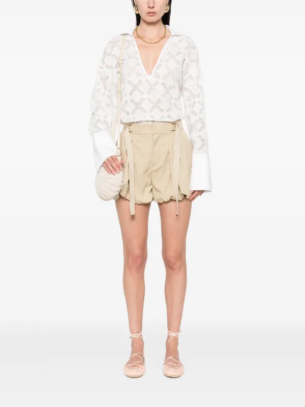 ROLAROLA★大人気★BALLOON MINI SHORTS♪ Chloé Mini Balloon Shorts | Neutrals | FARFETCH