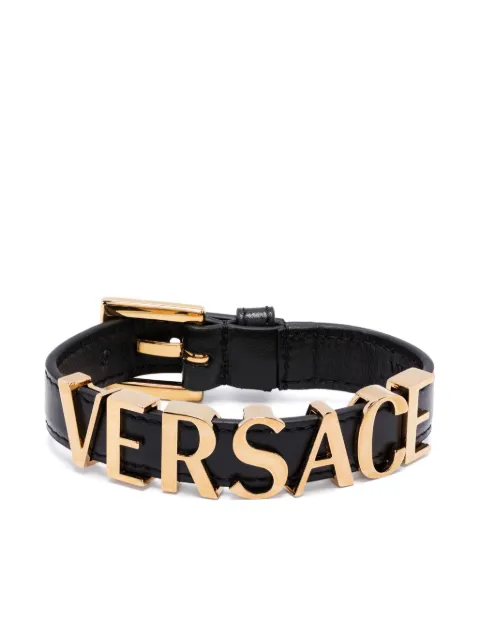 Versace logo-plaque bracelet