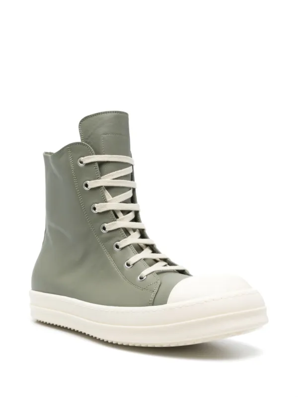 【Rick Owens】Hollywood High★ハリウッド ハイ Rick Owens Hollywood Sneakers | Green | FARFETCH GH