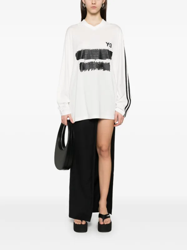 Y-3 x Adidas logo-print Polo Shirt | White | FARFETCH