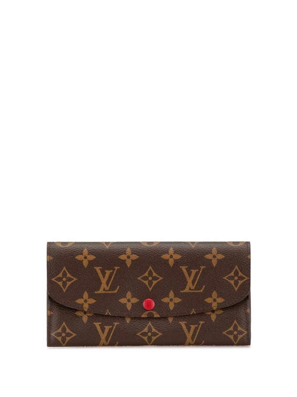 Louis Vuitton Pre-Owned 2012 Monogram Emilie Wallet long wallets - Brown